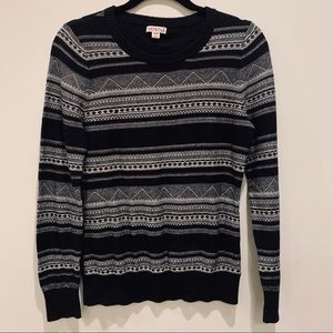 Merona black and white knit sweater